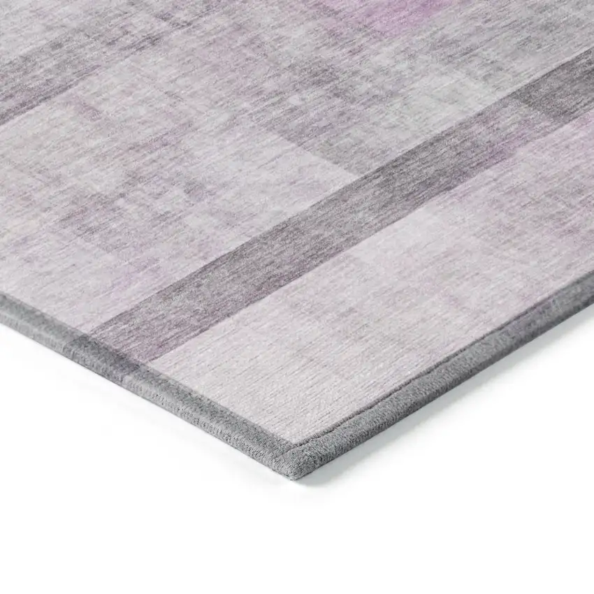3' X 4' Purple Ombre Washable Non Skid Indoor Outdoor Area Rug Photo 7