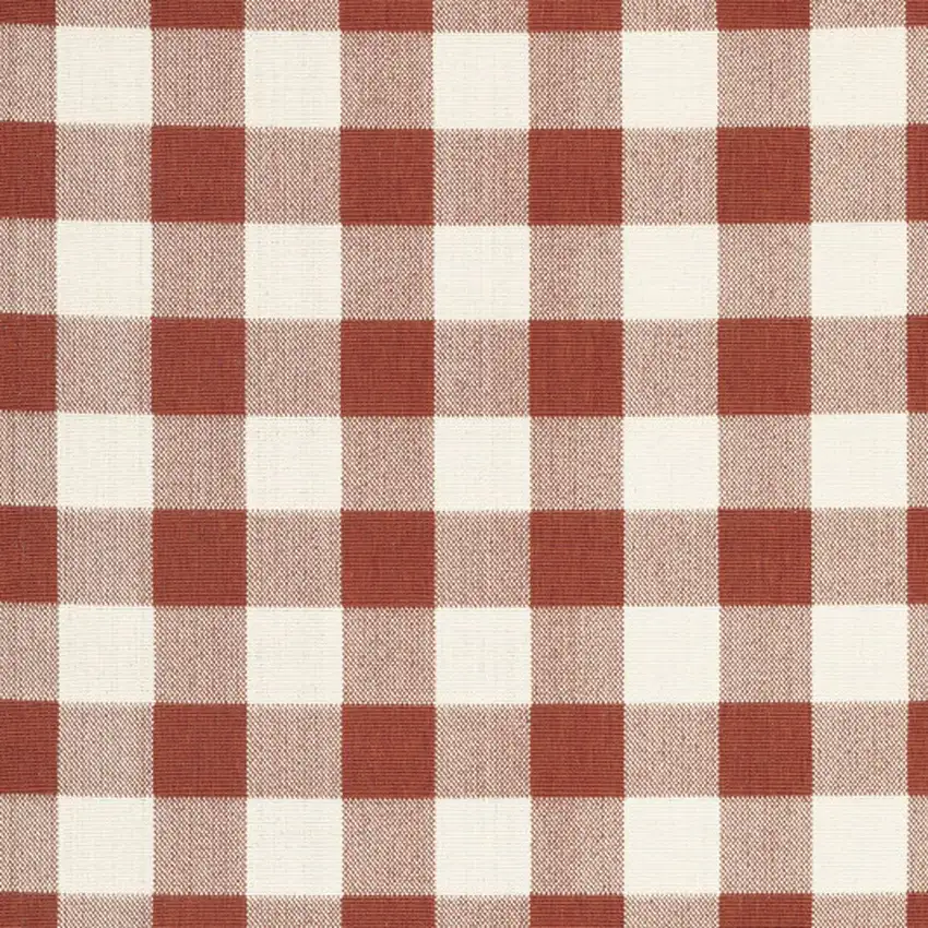 Red and Ivory Geometric Stain Resistant Indoor Outdoor Area Rug Photo 4