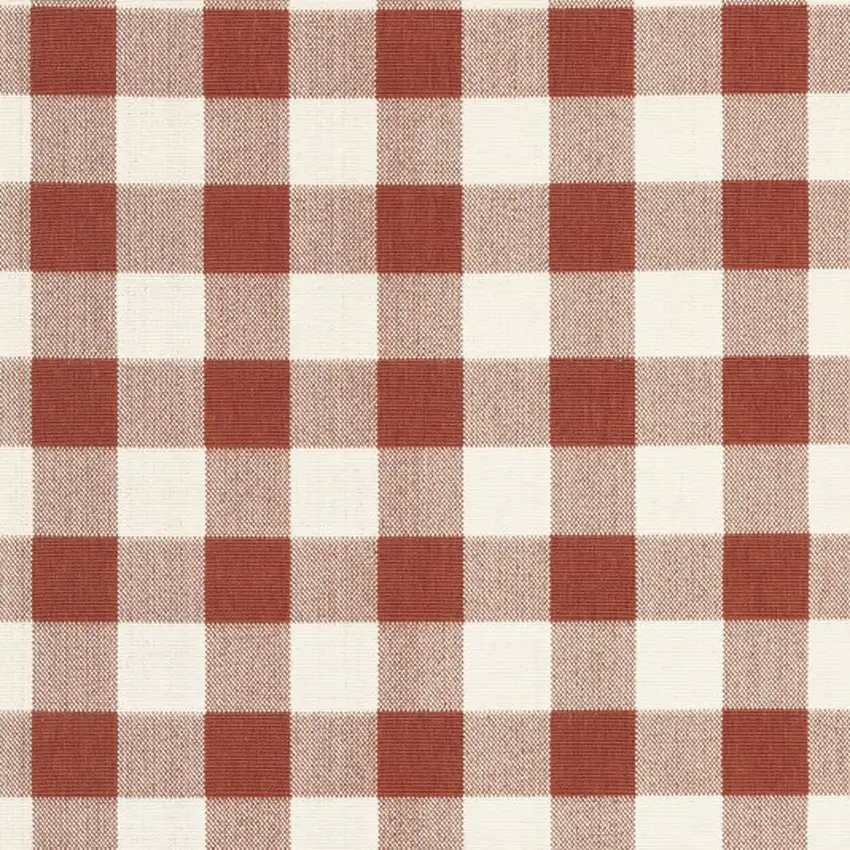 Red and Ivory Geometric Stain Resistant Indoor Outdoor Area Rug Photo 4