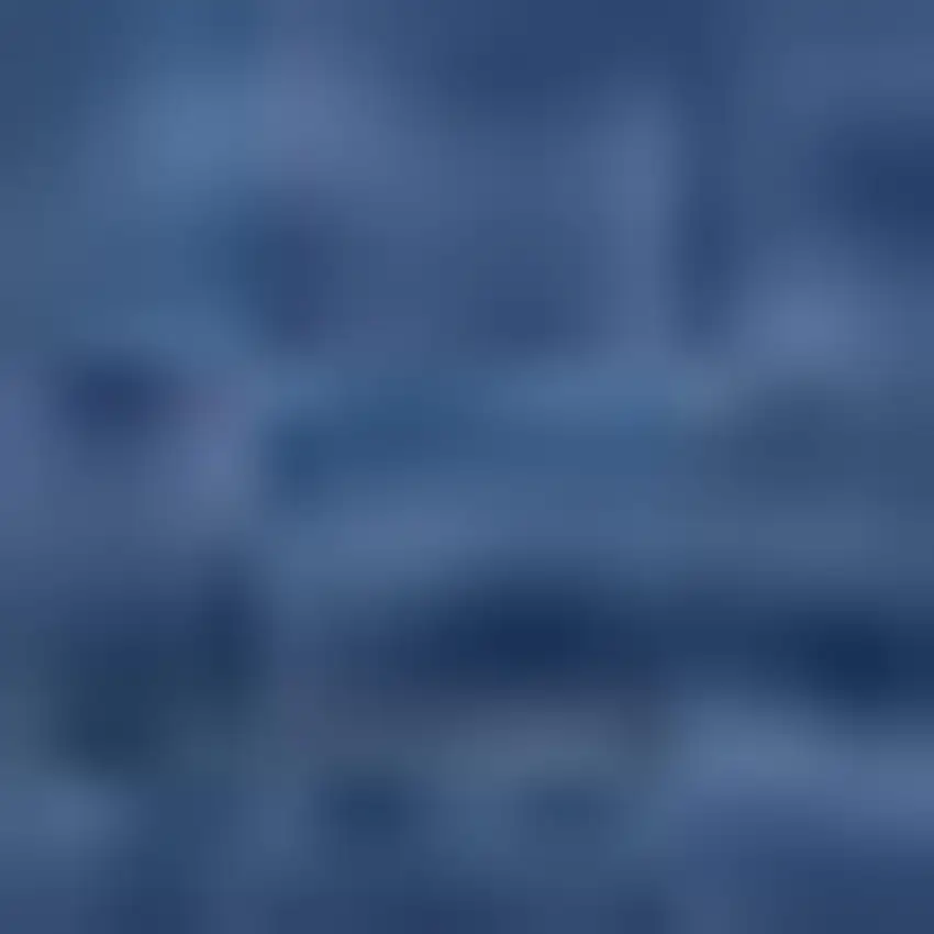 8' X 8' Sky Blue Ivory And Navy Blue Striped Washable Round Rug With UV Protection Photo 2