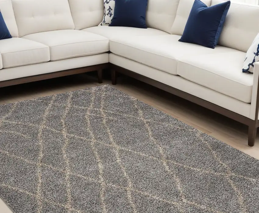 Slate Polypropylene Rug Photo 1