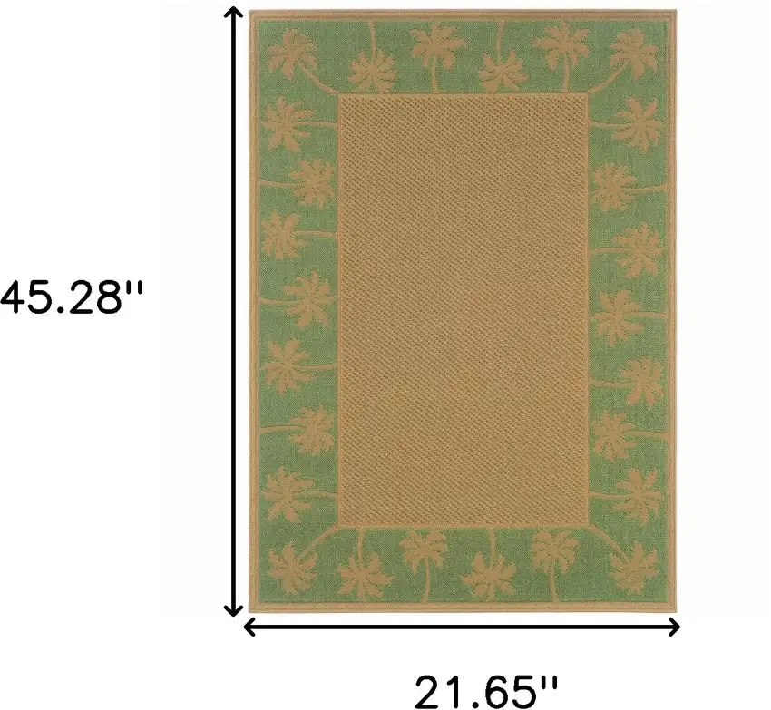 2' X 3' Stain Resistant Indoor Outdoor Area Rug Photo 5