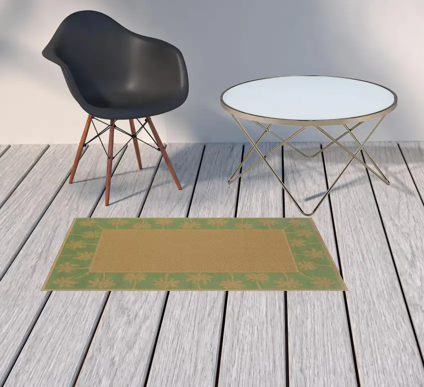 2' X 3' Stain Resistant Indoor Outdoor Area Rug Photo 2