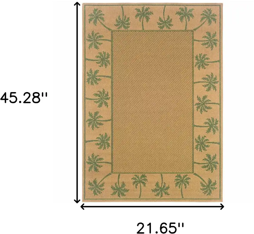 2' X 3' Stain Resistant Indoor Outdoor Area Rug Photo 5
