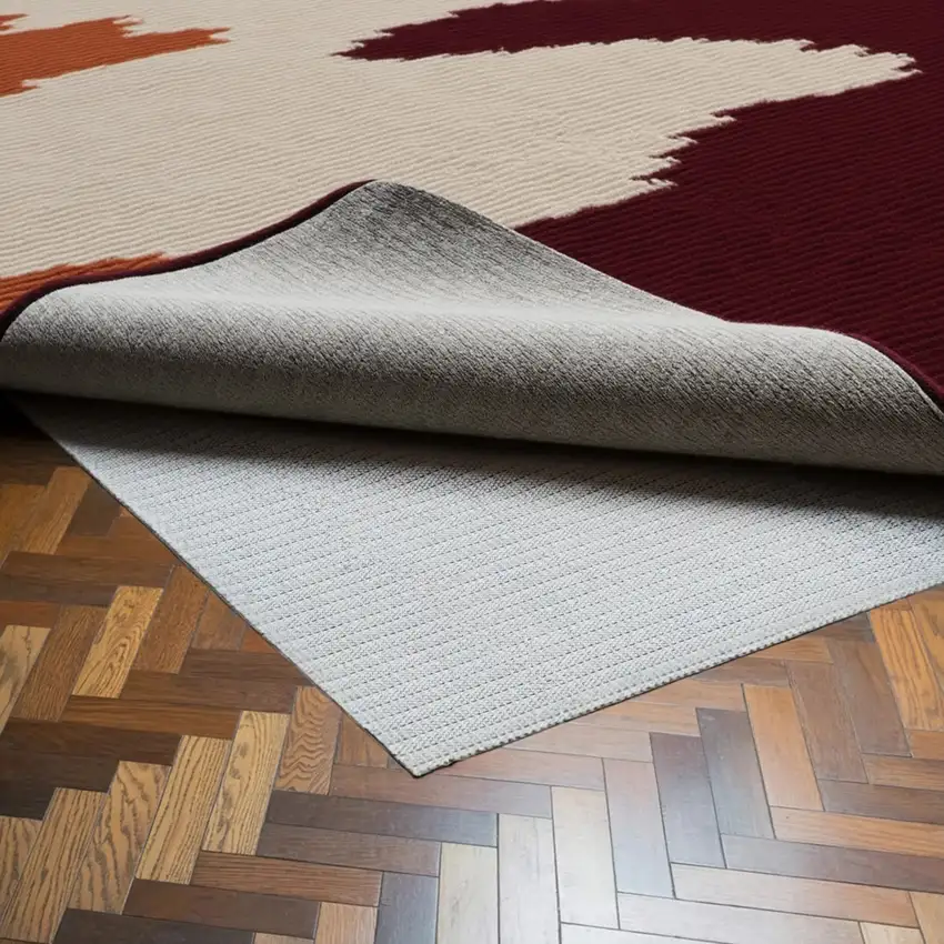 Beige Non Slip Rug Pad Photo 1