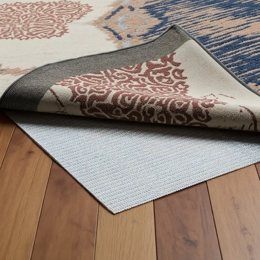 Beige Non Slip Rug Pad Photo 1