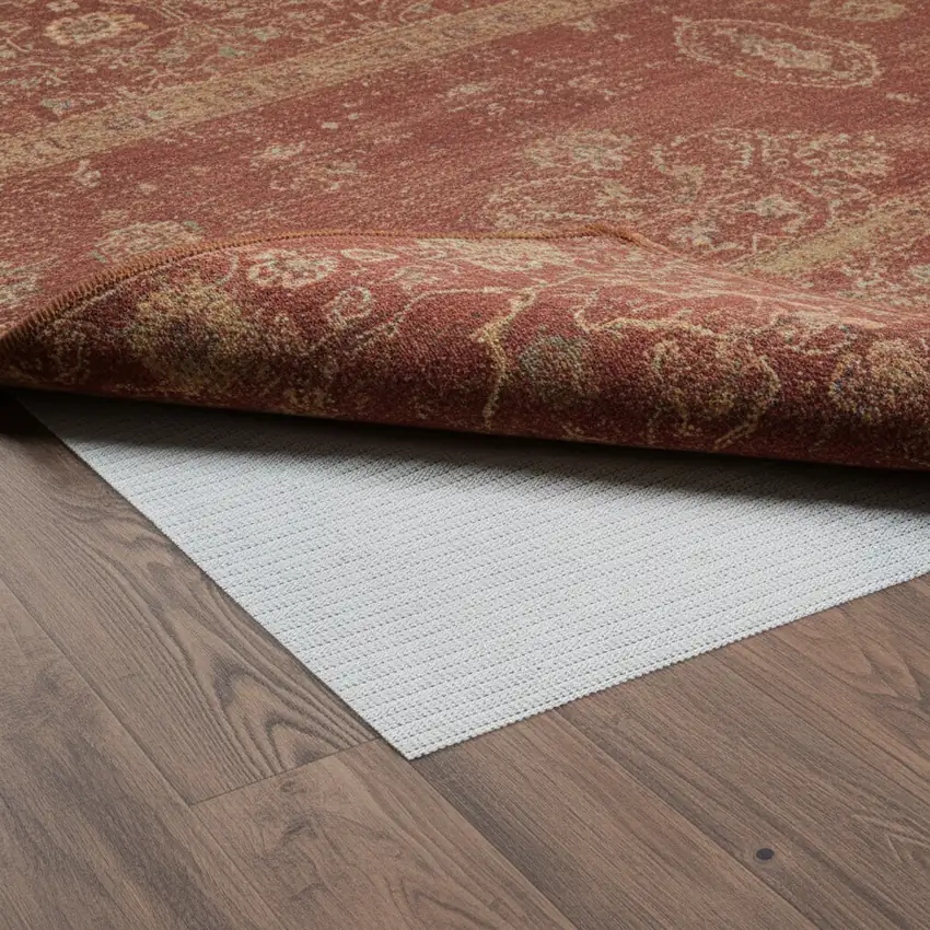 Beige Non Slip Rug Pad Photo 1