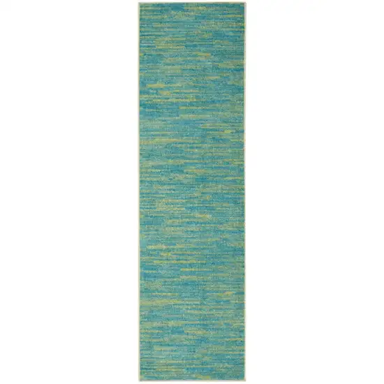 2' X 8' Striped Non Skid Indoor Outdoor Runner Rug Photo 3