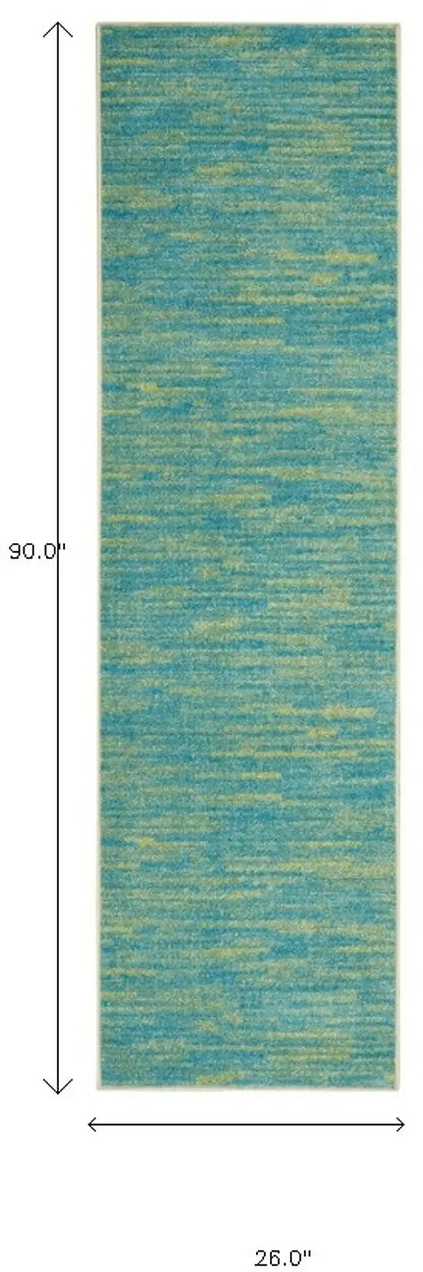 2' X 8' Striped Non Skid Indoor Outdoor Runner Rug Photo 6
