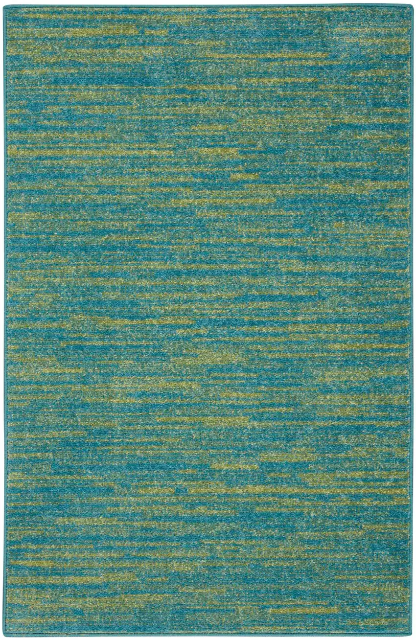 2' X 4' Striped Non Skid Indoor Outdoor Runner Rug Photo 3