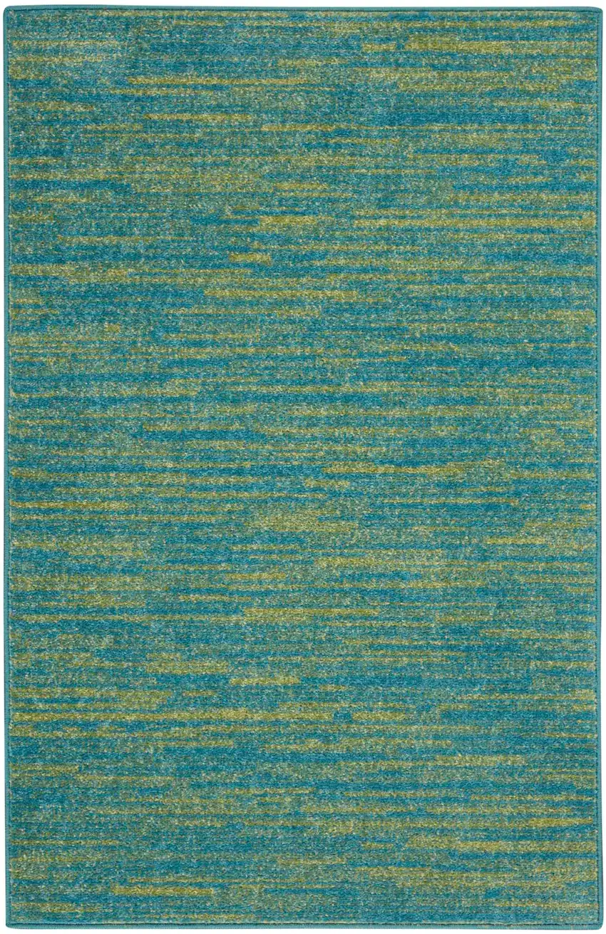2' X 4' Striped Non Skid Indoor Outdoor Runner Rug Photo 1