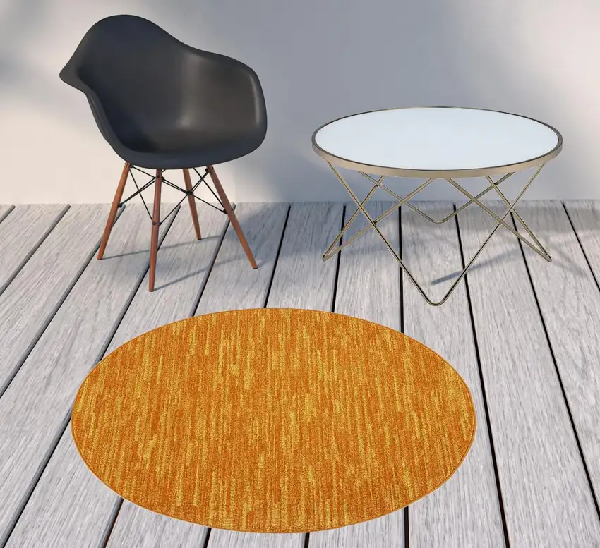 4' X 4' Sunburst Round Non Skid Indoor Outdoor Area Rug Photo 2