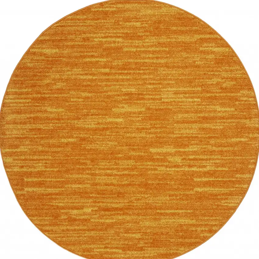 4' X 4' Sunburst Round Non Skid Indoor Outdoor Area Rug Photo 4