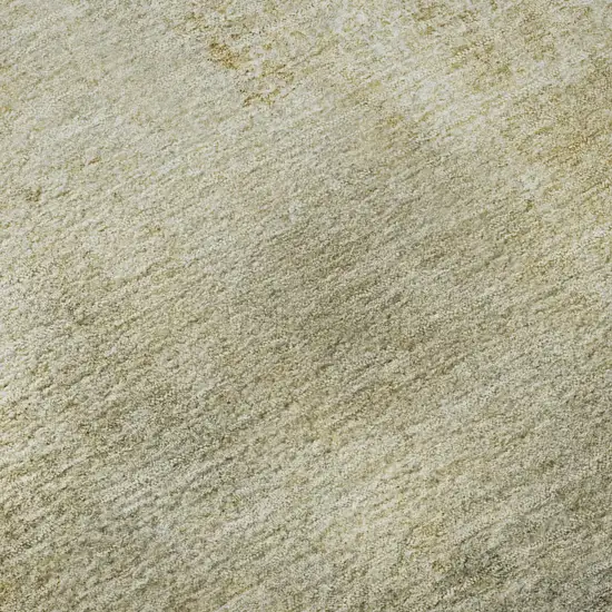 8' X 8' Wheat Ivory And Beige Striped Washable Round Rug With UV Protection Photo 8