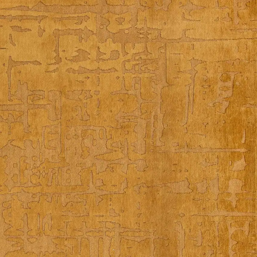 10' Yellow Abstract Non Skid Area Rug Photo 5