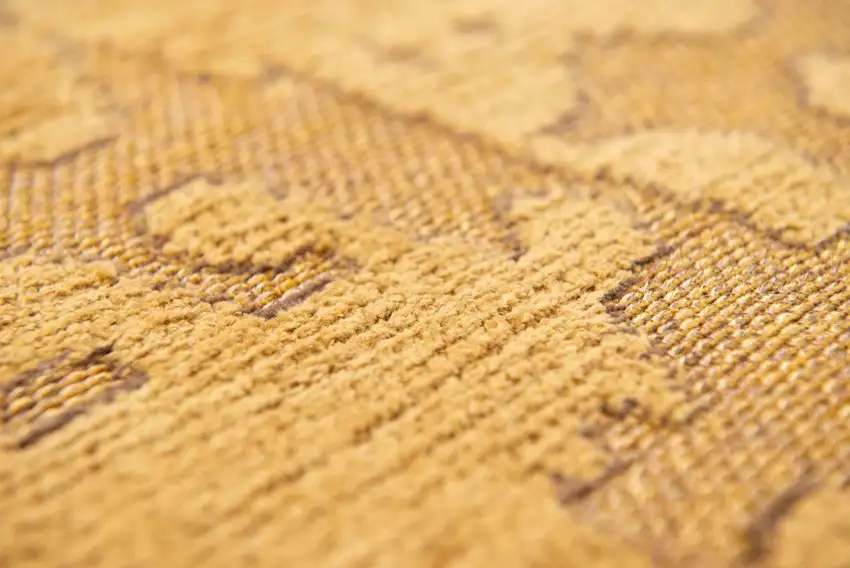 10' Yellow Abstract Non Skid Area Rug Photo 8