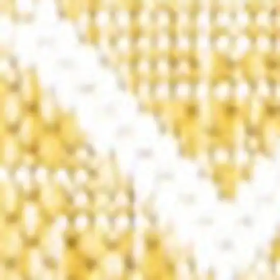 10' Yellow And Cream Trellis Indoor Outdoor Runner Rug Photo 2