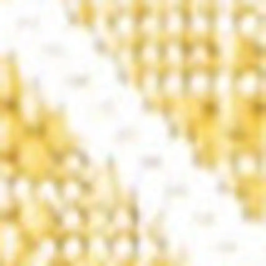 8' Yellow And Cream Trellis Indoor Outdoor Runner Rug Photo 2