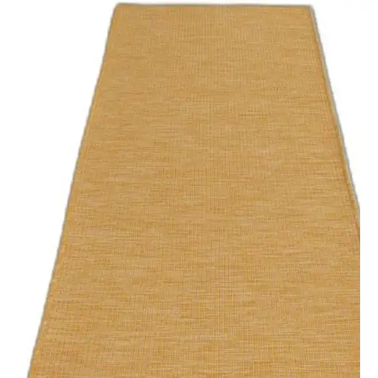 12' Yellow Indoor Outdoor Area Rug Photo 3