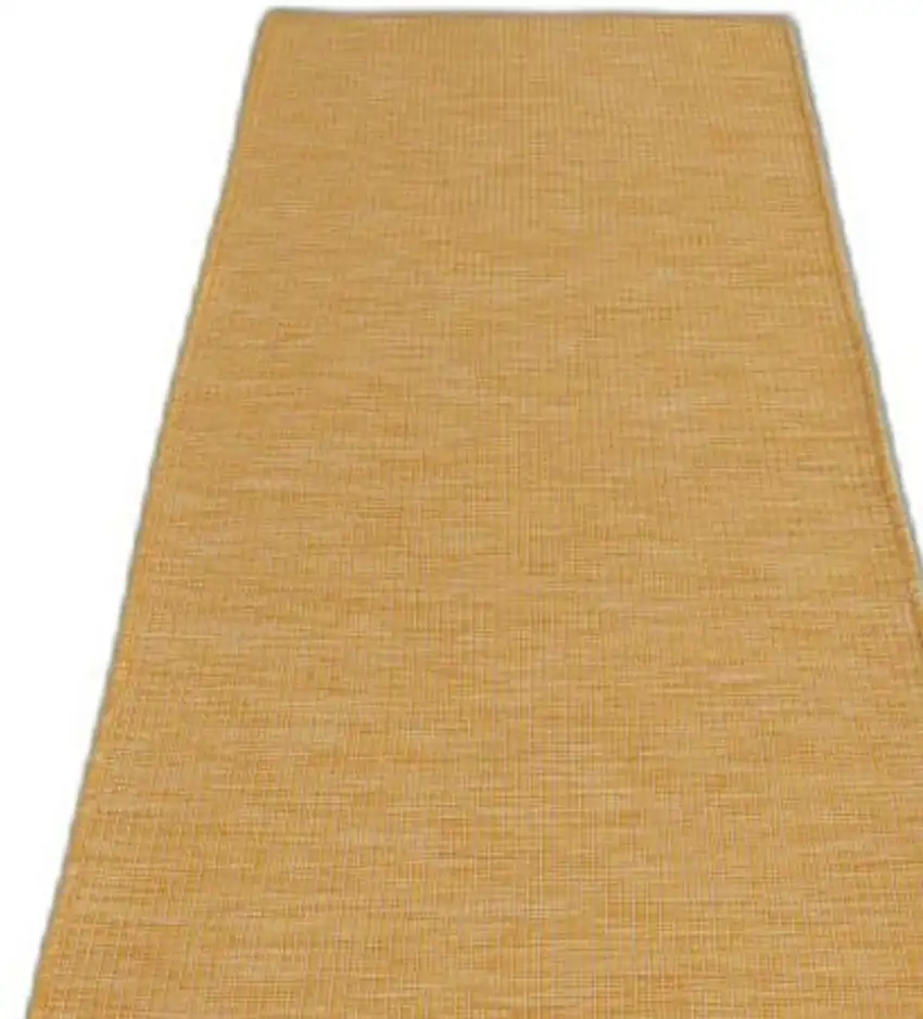 12' Yellow Indoor Outdoor Area Rug Photo 3