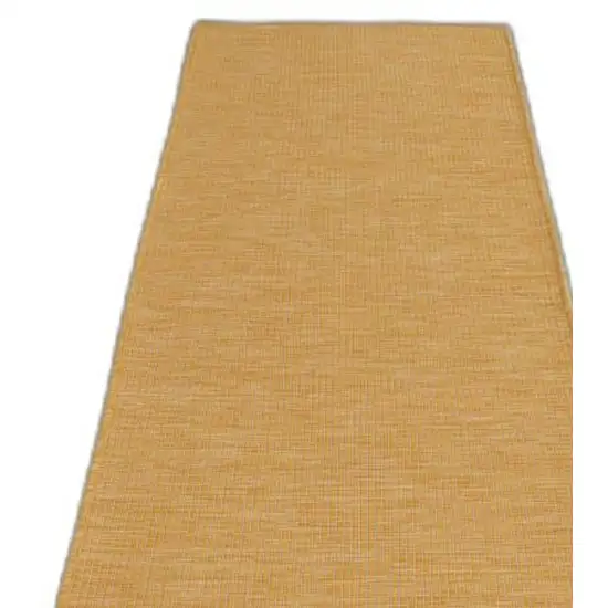 10' Yellow Indoor Outdoor Area Rug Photo 3