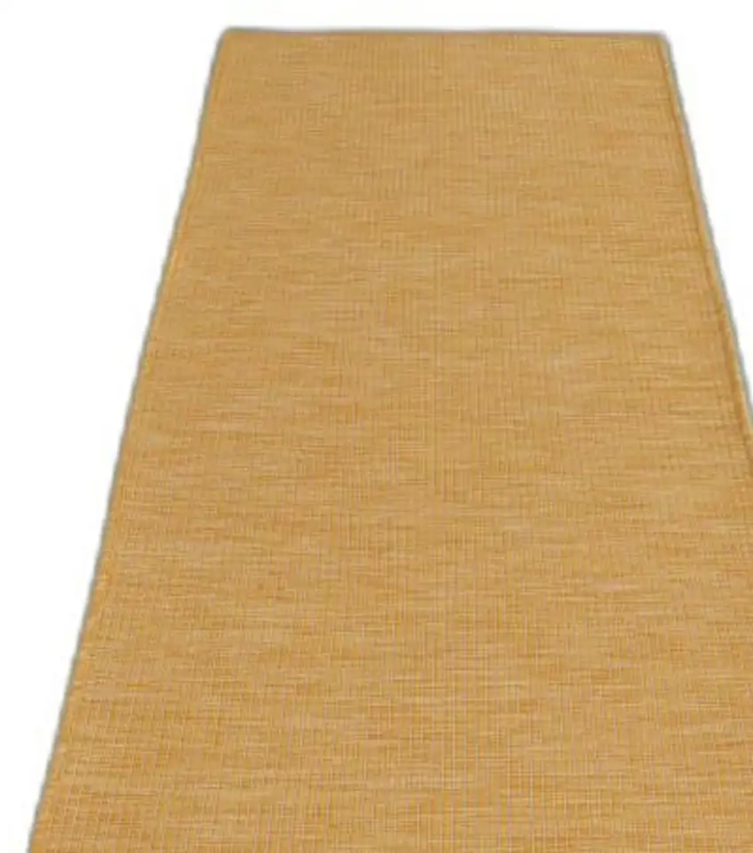 10' Yellow Indoor Outdoor Area Rug Photo 3