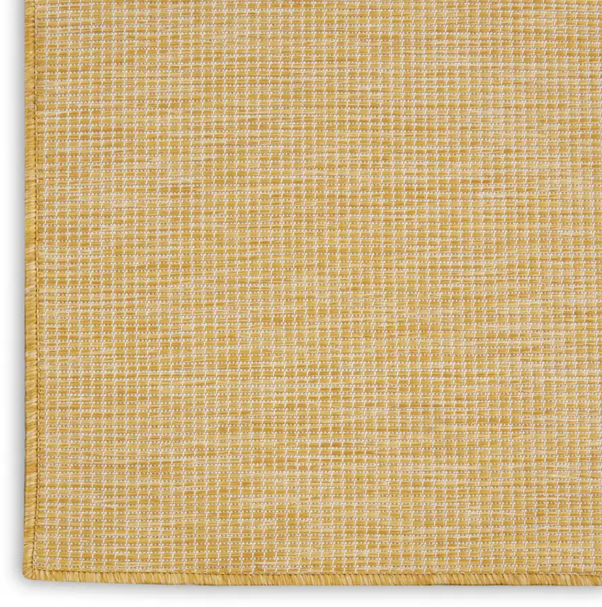 10' Yellow Indoor Outdoor Area Rug Photo 4