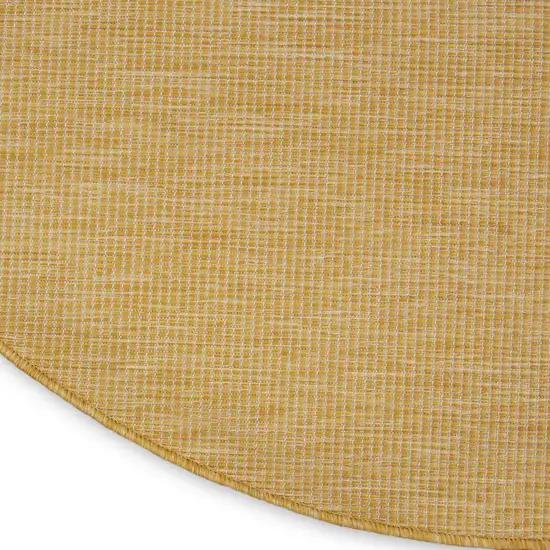 8' Yellow Indoor Outdoor Area Rug Photo 5