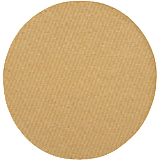 6' Yellow Indoor Outdoor Area Rug Photo 3