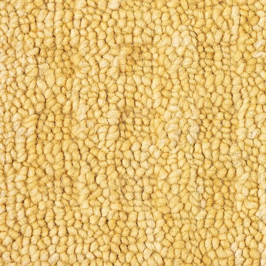 8' Yellow Wool Runner Rug Photo 4