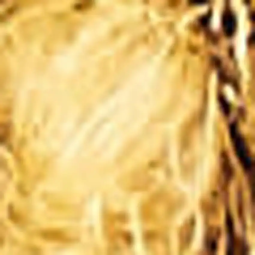 8' Yellow Wool Runner Rug Photo 2