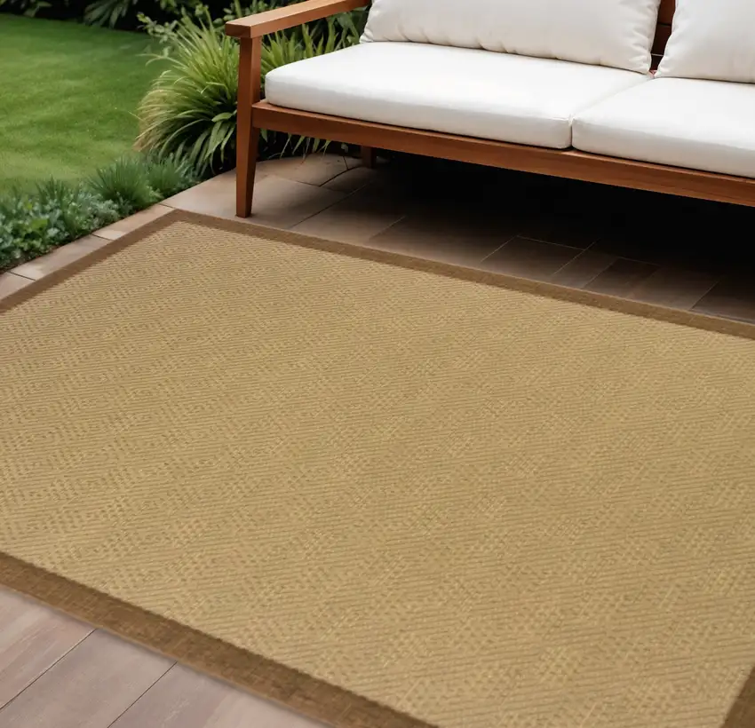 Beige Indoor Outdoor Area Rug Photo 1