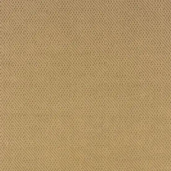 7'x11' Beige and Red Plain Indoor Outdoor Area Rug Photo 5