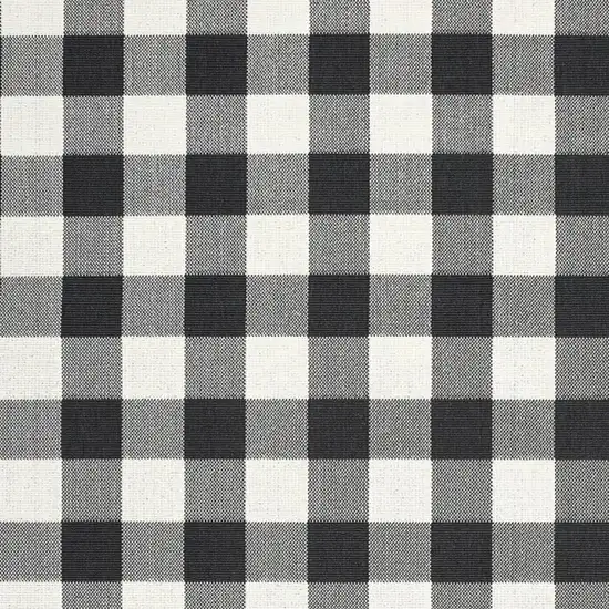 Black And Ivory Indoor Outdoor Area Rug Photo 8