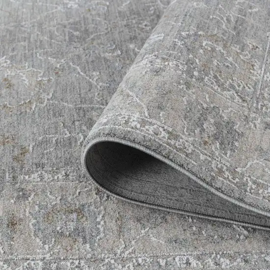 Blue Gray Southwestern Floral Area Rug Photo 4