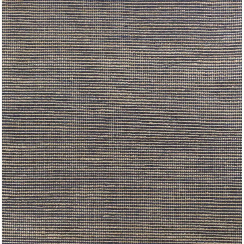 Blue And Beige Abstract Hand Woven Area Rug Photo 4