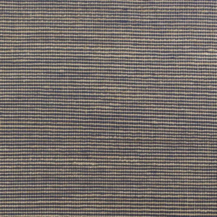 Blue And Beige Abstract Hand Woven Area Rug Photo 3