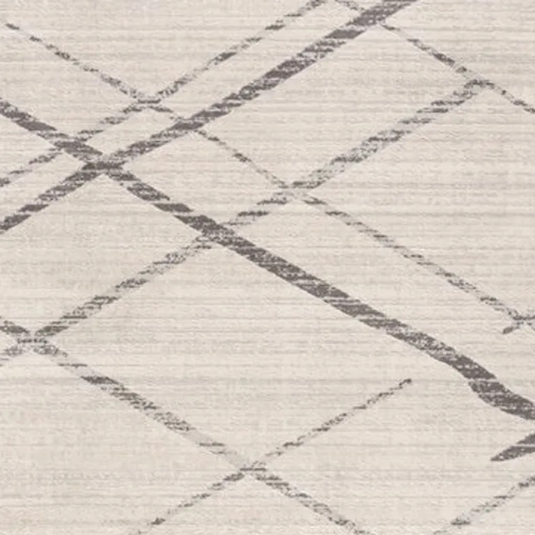 9' x 13' Gray Modern Abstract Pattern Area Rug Photo 5