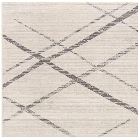 Gray Modern Abstract Pattern Area Rug Photo 5