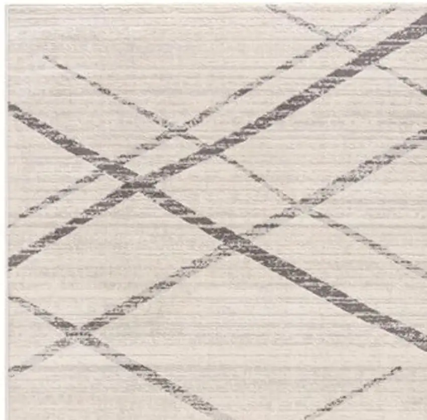 Gray Modern Abstract Pattern Area Rug Photo 5