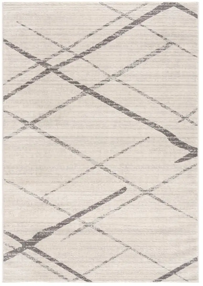 Gray Modern Abstract Pattern Area Rug Photo 2