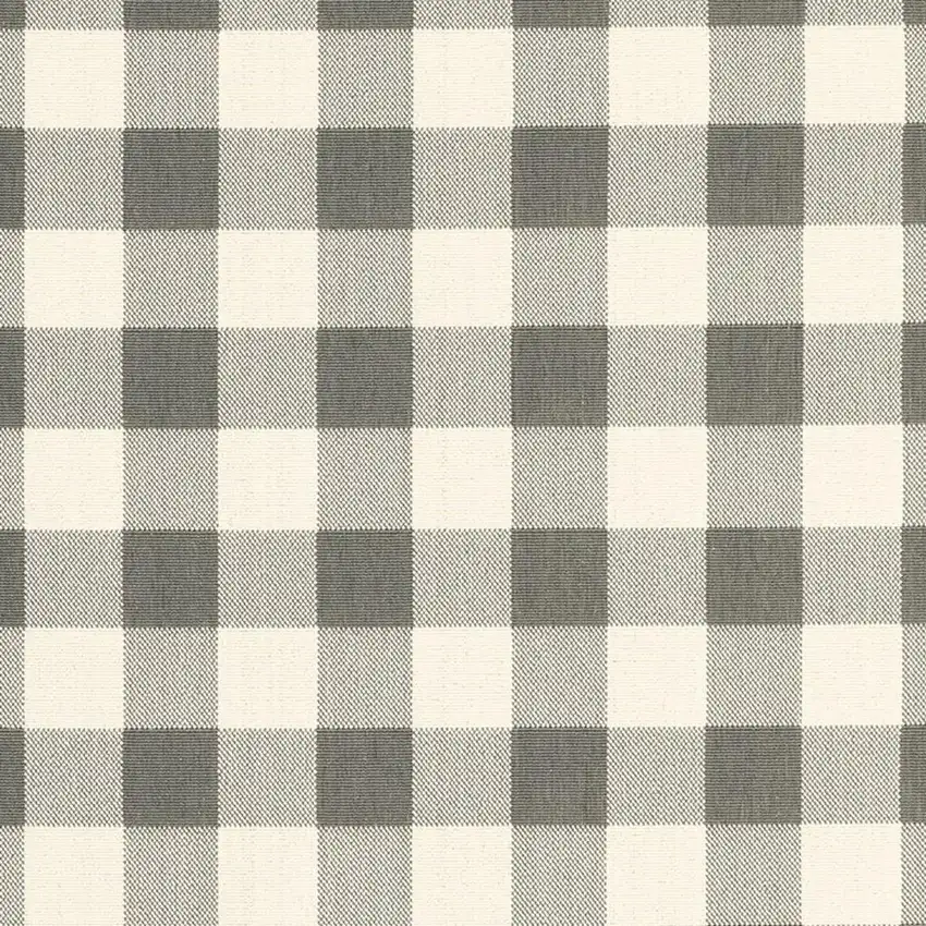 Gray And Ivory Indoor Outdoor Area Rug Photo 4