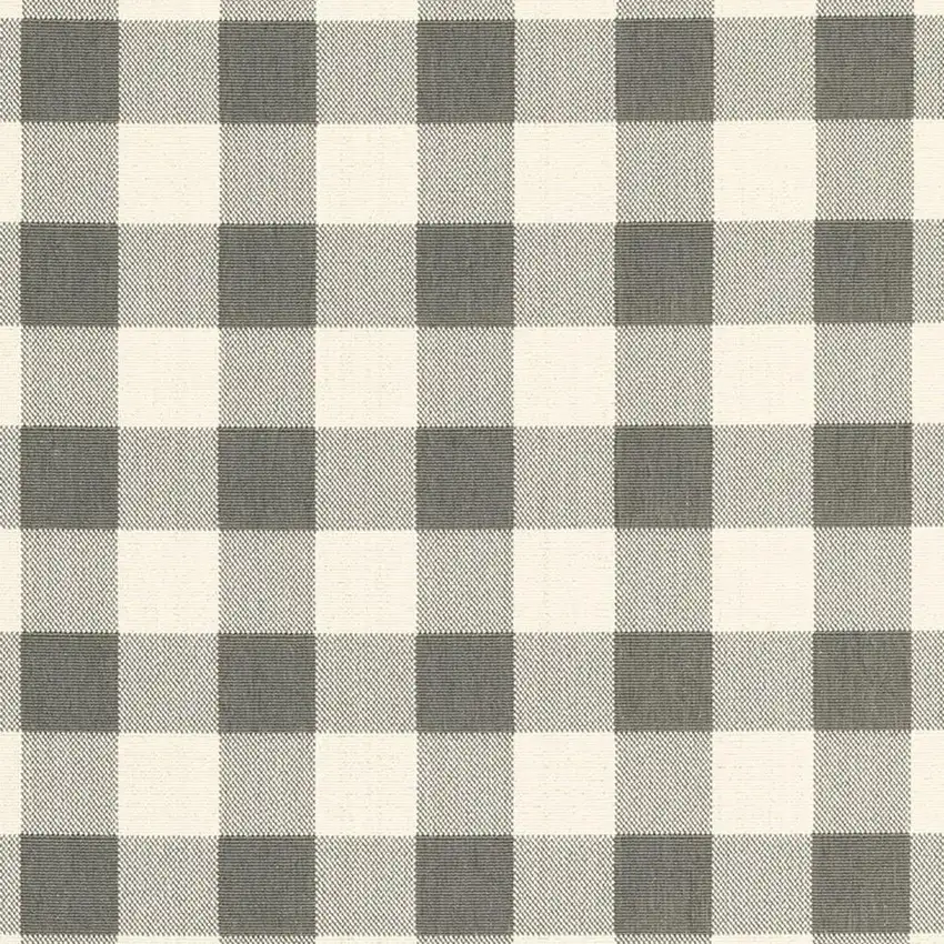 Gray And Ivory Indoor Outdoor Area Rug Photo 4