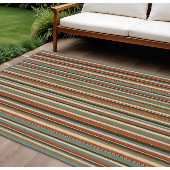 Green Indoor Outdoor Area Rug Photo 1