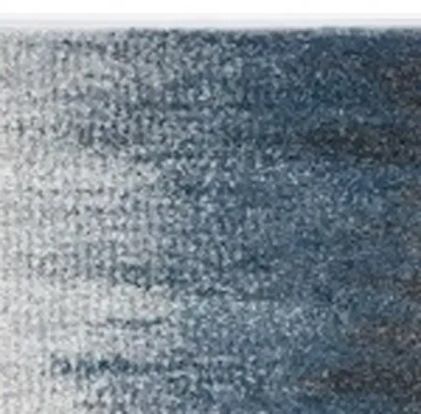 Ivory Blue Machine Woven Ombre Indoor Area Rug Photo 4