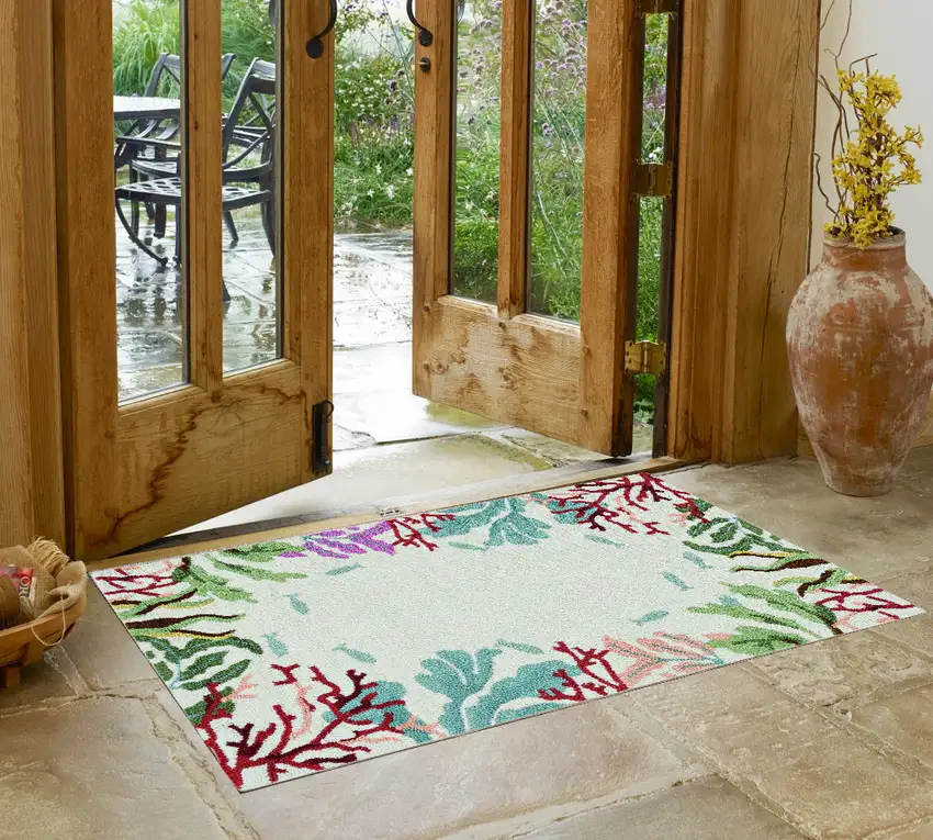 Ivory Hand Tufted Area Rug Photo 2