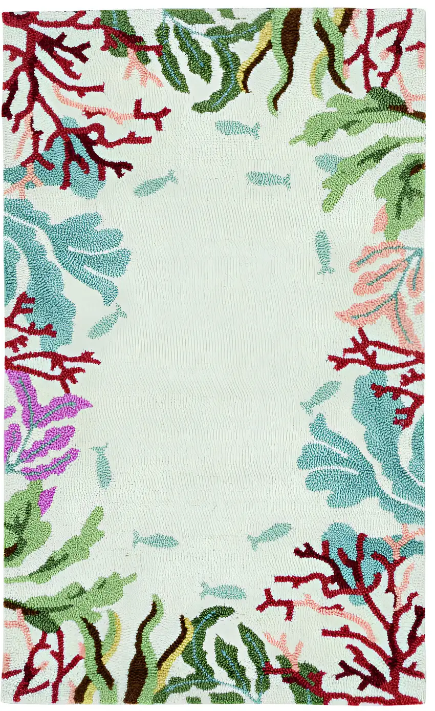 Ivory Hand Tufted Area Rug Photo 1