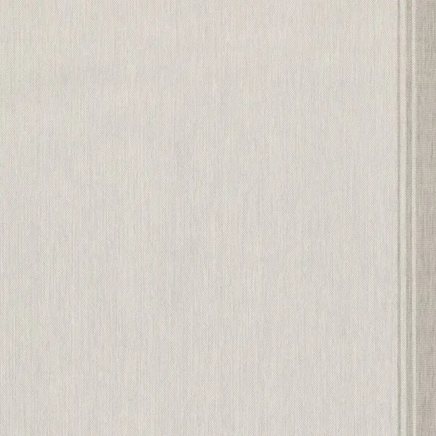 3'x5' Ivory and Gray Bordered Indoor Outdoor Area Rug Photo 10