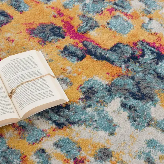 Multicolored Abstract Painting Area Rug Photo 5