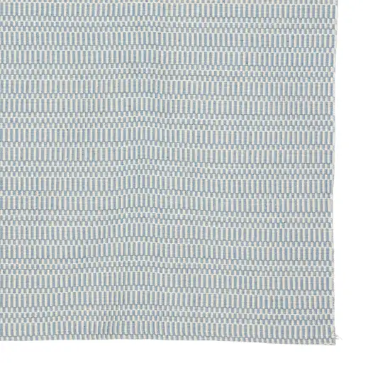 2'x 3' Pale Blue Checkered Hand Woven Area Rug Photo 2